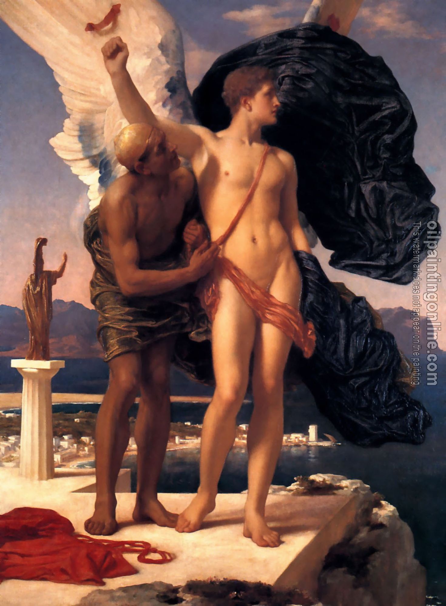 Leighton, Lord Frederick - Daedalus and Icarus
